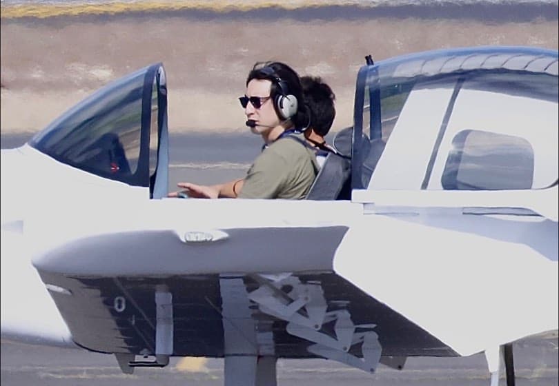 Sling 2 canopy open on the ramp