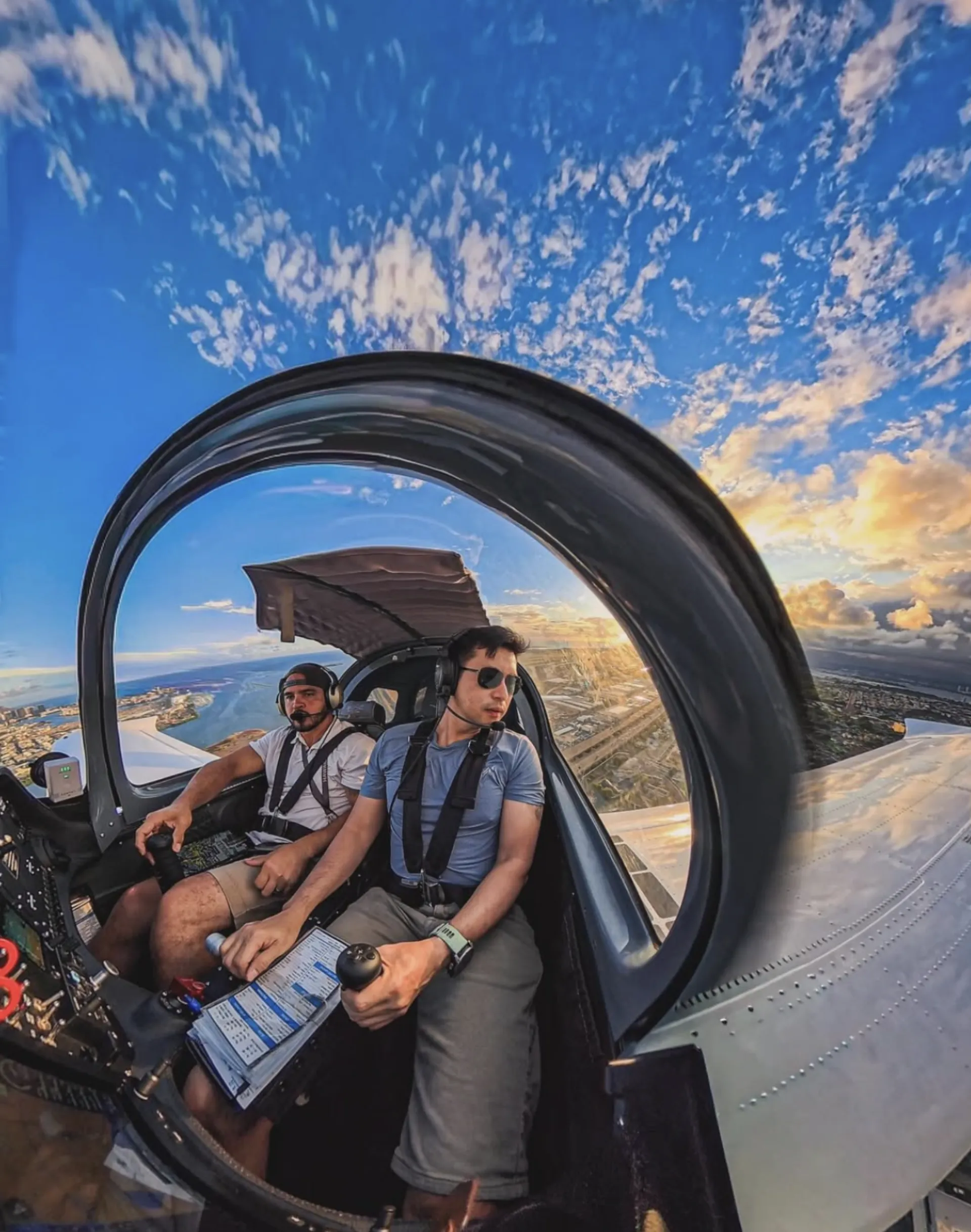 Sling aircraft in flight